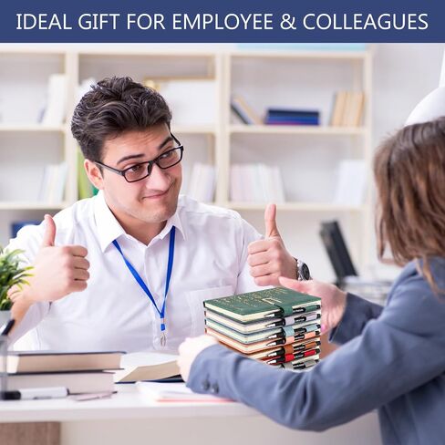 Chuangdi 20 Pcs Employee Appreciation Gift Bulk A5 Leather Thank You Gifts 10 Inspirational Notebook and 10 Motivational Metal Ballpoint Pen for Teacher Nurse Coworker Staff Worker CNA Week in Saudi Arabia