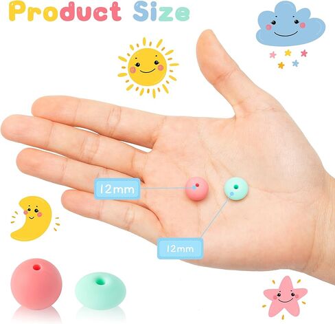 251pcs حبات السيليكون DIY مجموعة لصنع سوار القلادة سلسلة مفاتيح مزيج من السيليكون جولة حبة فضفاضة مع مجوهرات الحبل اليدوية مجموعة الملحقات للنساء سيدة in Kuwait