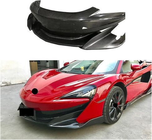 متوافق مع McLaren جاف من ألياف الكربون ترقية 600 لتر الخلفية الوفير الأمامية الجانبية الجانبية التنانير الخلفية المفسد الخلفي (النمط 1) in Kuwait