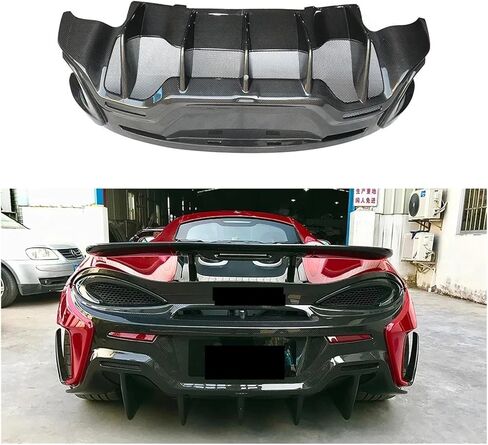 متوافق مع McLaren جاف من ألياف الكربون ترقية 600 لتر الخلفية الوفير الأمامية الجانبية الجانبية التنانير الخلفية المفسد الخلفي (النمط 1) in Kuwait