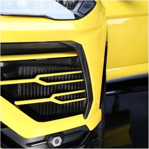 Rear Spoiler Wing Car Compatible for Lamborghini Urus 2018 2019 2020 2021 Front Design Bumper Side Trim Cover Real Carbon Fiber Air Vent Decoration Frame Car Accessories(Forged Carbon) in Saudi Arabia