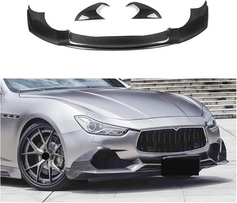 متوافق مع Maserati McD Maserati Ghibli جاف من الألياف الكربونية التنورة الخلفية الناشر الشفاه الأمامية أدوات المفسد الخلفي (الناشر الخلفي) in Kuwait