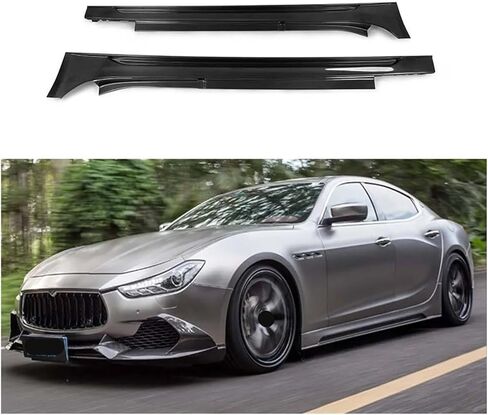 متوافق مع Maserati McD Maserati Ghibli جاف من الألياف الكربونية التنورة الخلفية الناشر الشفاه الأمامية أدوات المفسد الخلفي (الناشر الخلفي) in Kuwait