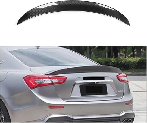 متوافق مع Maserati McD Maserati Ghibli جاف من الألياف الكربونية التنورة الخلفية الناشر الشفاه الأمامية أدوات المفسد الخلفي (الناشر الخلفي) in Kuwait