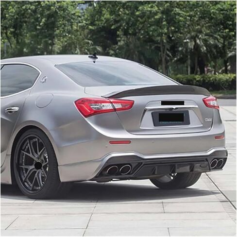 متوافق مع Maserati McD Maserati Ghibli جاف من الألياف الكربونية التنورة الخلفية الناشر الشفاه الأمامية أدوات المفسد الخلفي (الناشر الخلفي) in Kuwait