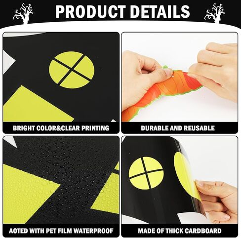 Halloween Classroom Bulletin Board Decoration Set Halloween DIY Photo Craft Castle Pumpkin Witch Bat Moon Paper Cutouts for School Offices Classroom Chalkboard Wall Holiday Decor Supplies in Saudi Arabia