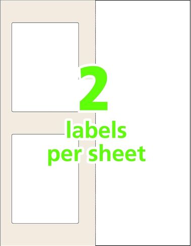 Avery 00755 Easy Align Self-Laminating ID Labels, Laser/Inkjet, 3 1/2 x 4 1/2, White, 50/PK in Saudi Arabia