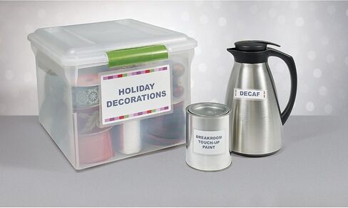 Avery 00755 Easy Align Self-Laminating ID Labels, Laser/Inkjet, 3 1/2 x 4 1/2, White, 50/PK in Saudi Arabia