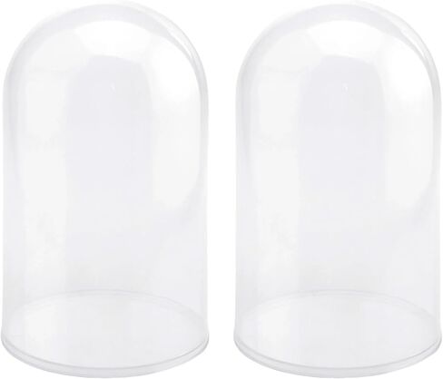 Plastic Dome Display Case with Clear Base, 7-1/2-inch, Large, 6-Count in Saudi Arabia