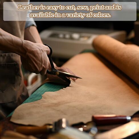 صفيحة جلدية كاملة من Mecccanixity 11.8 "× 7.8" قطع قماش طبيعية للجلد لأغطية أحزمة مكتب الأثاث الحرفية DIY ، أبيض 2 مساءً in Saudi Arabia