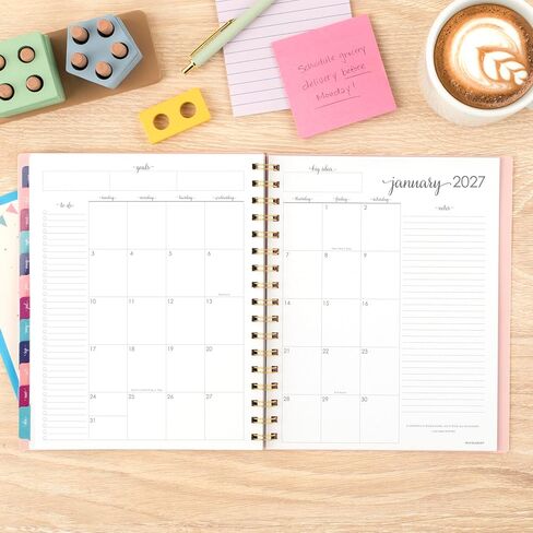 AT-A-GLANCE 2026 Planner, Weekly & Monthly, 7" x 8.75", Medium, Harmony, Sunset Coral (1099-805-27-26) in Saudi Arabia
