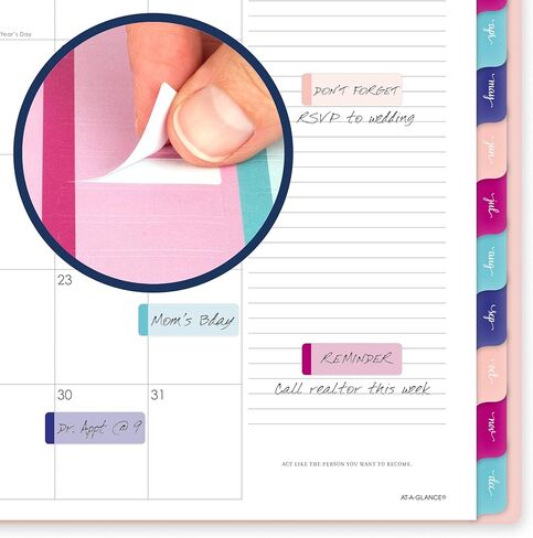 AT-A-GLANCE 2026 Planner, Weekly & Monthly, 7" x 8.75", Medium, Harmony, Sunset Coral (1099-805-27-26) in Saudi Arabia
