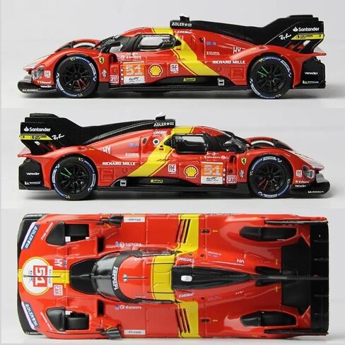 1/43 499P #51 Champion Racing Alloy Car for Ferrari 24h Lemans Rally Adult Baking Paint Diecast Model Collection in Saudi Arabia