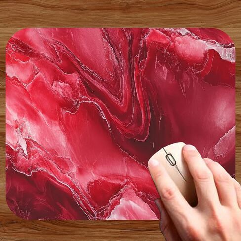 Blue Marbled Agate Mouse Pad Mat Mousepad for Desk Computer Laptop PC Gaming Home or Office Gift Marble (Blue Marble MP11) in Saudi Arabia