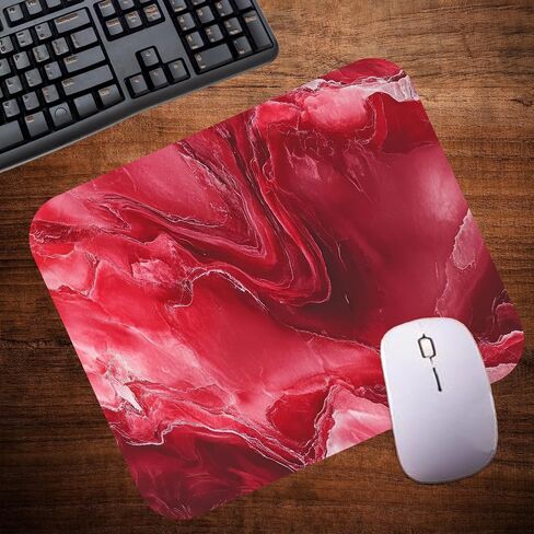 Blue Marbled Agate Mouse Pad Mat Mousepad for Desk Computer Laptop PC Gaming Home or Office Gift Marble (Blue Marble MP11) in Saudi Arabia