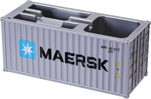 Desk Organizer, Pen Pencil Holder, Business Name Cards Holder, Shipping Container Model Storage Box, Secret Storage Box with Multiple Compartments Office Supplies Multi-function (MAERSK) in Kuwait