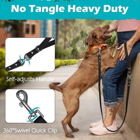 PetBonus Waterproof Dog Leash, 5 FT Odor Proof Walking Training Lead, No Tangle and Easy to Clean Puppy leashes for Small Medium Breeds Dogs (Navy Blue) in Kuwait