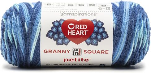 Red Heart All in Granny Square Petite Boppin Yarn - 3 Pack of 250g/8.8oz - 100 ٪ Acrylic - #4 Soffeed (Medium) - 440 Yards - الحياكة/الكروشيه in Kuwait