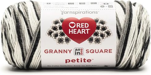 Red Heart All in Granny Square Petite Boppin Yarn - 3 Pack of 250g/8.8oz - 100 ٪ Acrylic - #4 Soffeed (Medium) - 440 Yards - الحياكة/الكروشيه in Kuwait