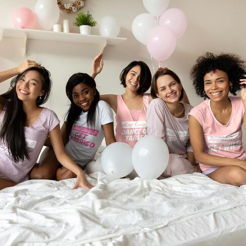 Humyoun 12 Pcs Funny Bride Bridesmaid Iron on Heat Transfer Vinyl Set Maid of Honor Iron on Decal Stickers for Wedding Clothes DIY Decoration Applique Most Likely to Bachelorette Bridal Party Shirt in Saudi Arabia