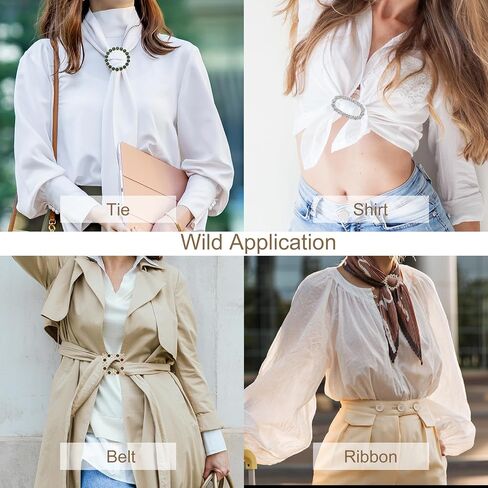 uxcell T-Shirt Clip, Rhinestone Scarf Buckle Shawl Tie Clip for Women in Saudi Arabia