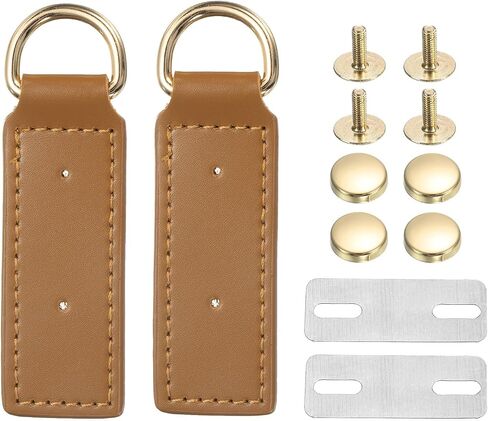 uxcell D Ring Buckle with Screws, Bag Side Clip Buckle Detachable Leather Purse Clasp Connector in Saudi Arabia