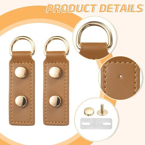 uxcell D Ring Buckle with Screws, Bag Side Clip Buckle Detachable Leather Purse Clasp Connector in Saudi Arabia