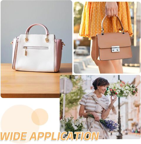 uxcell D Ring Buckle with Screws, Bag Side Clip Buckle Detachable Leather Purse Clasp Connector in Saudi Arabia