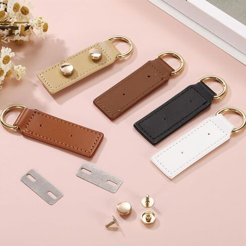 uxcell D Ring Buckle with Screws, Bag Side Clip Buckle Detachable Leather Purse Clasp Connector in Saudi Arabia