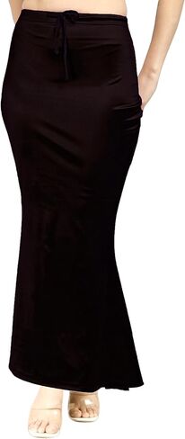 Chandrakala Satin Saree Shapewear for Women Seamless Stretchable Mermaid Sari Shaper Petticoat Girls (S118-P) in Kuwait