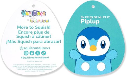 Squishmallows Original 10in Piplup Pokémon Plush - Ultrasoft Official Jazwares Plush (Medium-Sized) in Saudi Arabia