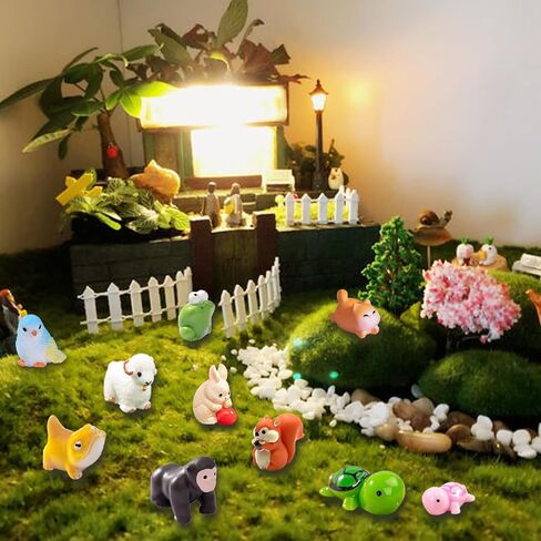 ألعاب حيوانات الراتنجات الصغيرة ، 50 ٪ من سلاحف بطة صغيرة مضيئة من أجل DIY Garden Aquarium Cake Decor in Saudi Arabia