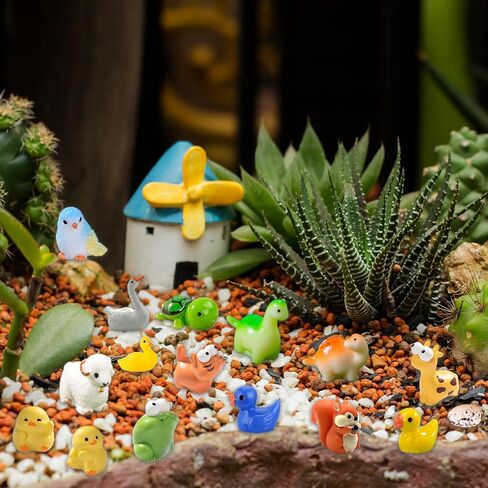 ألعاب حيوانات الراتنجات الصغيرة ، 50 ٪ من سلاحف بطة صغيرة مضيئة من أجل DIY Garden Aquarium Cake Decor in Saudi Arabia