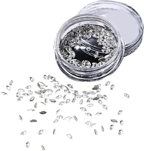 50pcs مختلطة الزركون الكريستال الماس أحجار الأظافر الأظافر ديكورات إسقاط حصان عين الزركون الحجارة الحجارة 3D الجوهرة in Kuwait