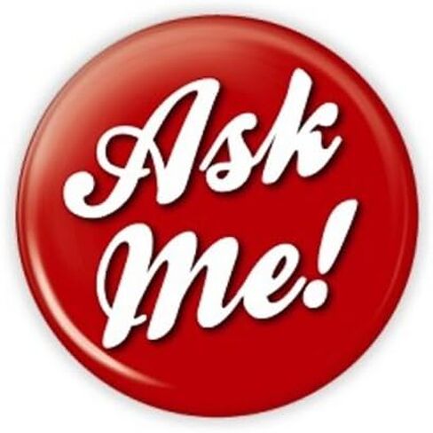 Ask Me Buttons - Pack of 10 in Saudi Arabia
