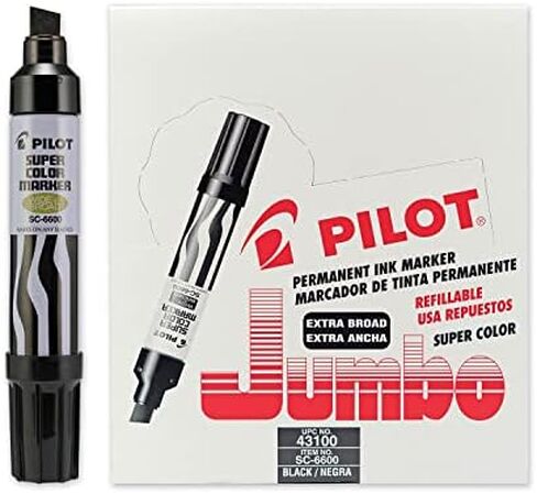 Pilot Pen 43100 Jumbo Permanent Marker - Black (SC6600-BLK) in Saudi Arabia