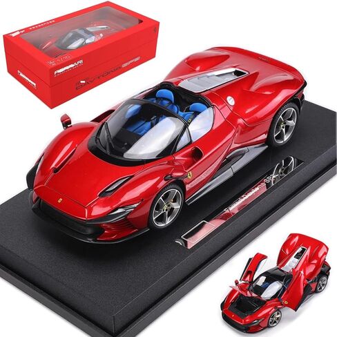 1/18 SP3 طراز سيارات سبائك سبائك الرياضية المكررة لـ Ferrari SP3Daytona محاكاة سبيكة Diecast Collection Model Collection Gift (SP3 White) in Saudi Arabia