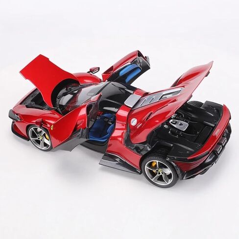 1/18 SP3 طراز سيارات سبائك سبائك الرياضية المكررة لـ Ferrari SP3Daytona محاكاة سبيكة Diecast Collection Model Collection Gift (SP3 White) in Saudi Arabia