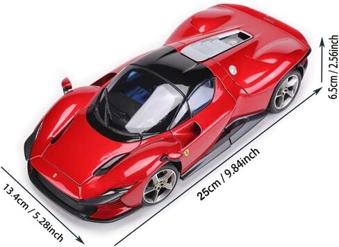 1/18 SP3 طراز سيارات سبائك سبائك الرياضية المكررة لـ Ferrari SP3Daytona محاكاة سبيكة Diecast Collection Model Collection Gift (SP3 White) in Saudi Arabia
