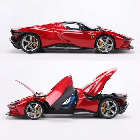 1/18 SP3 طراز سيارات سبائك سبائك الرياضية المكررة لـ Ferrari SP3Daytona محاكاة سبيكة Diecast Collection Model Collection Gift (SP3 White) in Saudi Arabia