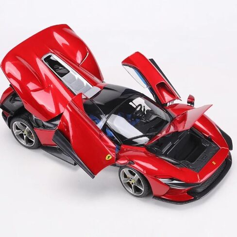 1/18 SP3 طراز سيارات سبائك سبائك الرياضية المكررة لـ Ferrari SP3Daytona محاكاة سبيكة Diecast Collection Model Collection Gift (SP3 White) in Saudi Arabia
