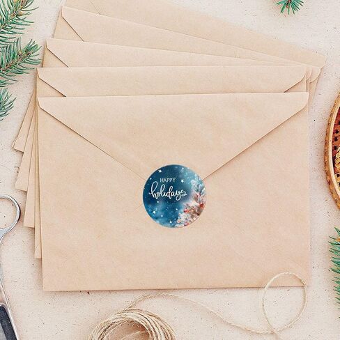 Current Christmas Forest Seals - Set of 72 Holiday Stickers, 1.5 inches Diameter, for Cards, Presents, and Crafts, Christmas Stationery in Saudi Arabia