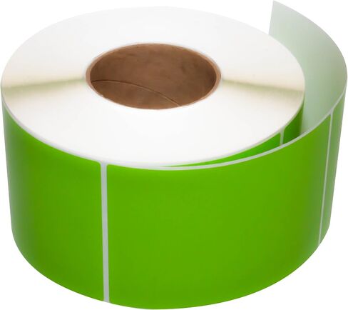 Compulabel 640113 ملصقات الشحن الحرارية النقل الحراري ، 4 بوصة × 6 بوصة ، أخضر ، لاصق دائم ، ثقوب بين الملصقات ، 1000 لكل لفة ، 4 لفات in Kuwait
