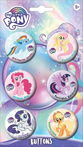 Ata-Boy My Little Pony Character Assortment Set of 6 1.25" Collectible Buttons in Saudi Arabia