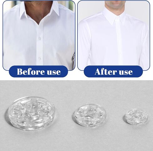 100 pcs لقطات واضحة للخياطة ، 3 أحجام واضحة الخياطة على اللقطات للملابس ، أزرار SNAP البلاستيكية مستديرة للقمصان خياطة حرفة DIY (40 مجموعة/7 مم ، 30 مجموعة/10 مم ، 30 مجموعة/15 مم) in Saudi Arabia