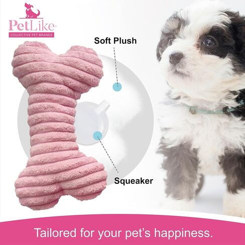 PetLike 8PCS Puppy Teething Toys Set - Interactive Dog Chew Toys with Ball & Cotton Ropes Safe & Durable Teething for Small Puppies & Medium Dogs (Pink) in Saudi Arabia