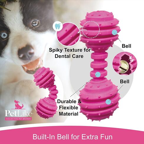 PetLike 8PCS Puppy Teething Toys Set - Interactive Dog Chew Toys with Ball & Cotton Ropes Safe & Durable Teething for Small Puppies & Medium Dogs (Pink) in Saudi Arabia