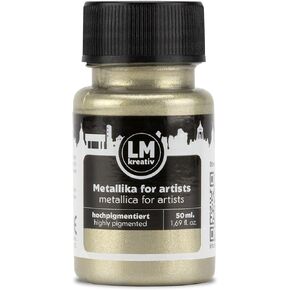 Metallic Acrylic Paint 1.69 fl oz - Green - Premium Metallic Paint for Artists and Crafters. High Coverage, Lightfast & Durable. Ideal for Canvas, Wood, Ceramic & More in Kuwait