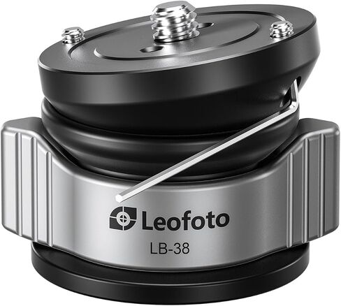 قاعدة تسوية Leofoto LB-60N 60 مم للحامل ثلاثي القوائم مع طوق قفل الفراشة 33 رطل أقصى حمولة +/-15 درجة إمالة in Saudi Arabia