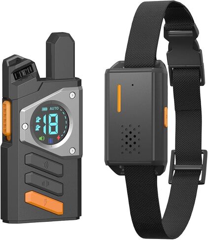 RuffStyle Dog Training Collar – Shock & No Shock Options, Manual Remote + Automatic Mode, Adjustable for Small, Medium & Large Dogs in Saudi Arabia
